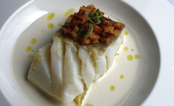 El bacalao con ajoblanco templado y migas de pastor de La Era / JRP