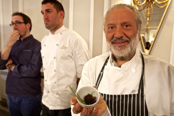 El chef de Las Pedroñeras, durante el último Salón Olipremium.