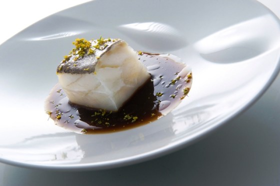 Bacalao con jugo de tuétano