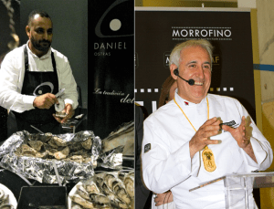 Adolfo Muñoz (derecha) durante la presentación de la nueva revista. / ARBME